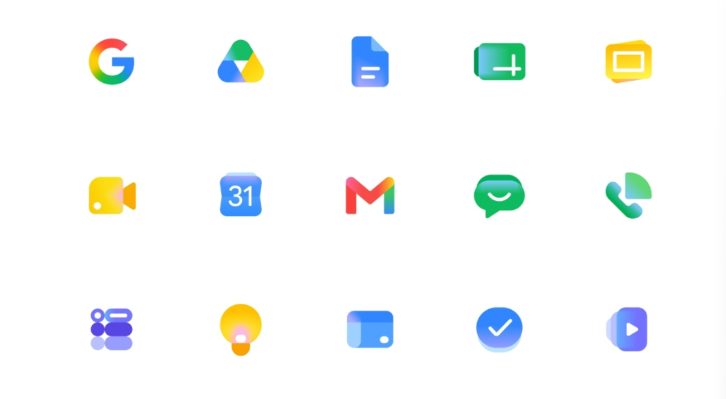 Google Workspace應用程式圖示更新！以漸層色、圓潤線條打造Gmail、日曆、雲端硬碟等新版Icon