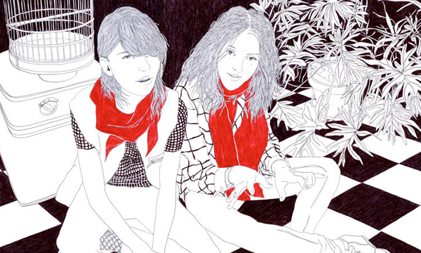 紅藍黑原子筆手繪畫作  Carine Brancowitz演繹前衛極簡個性