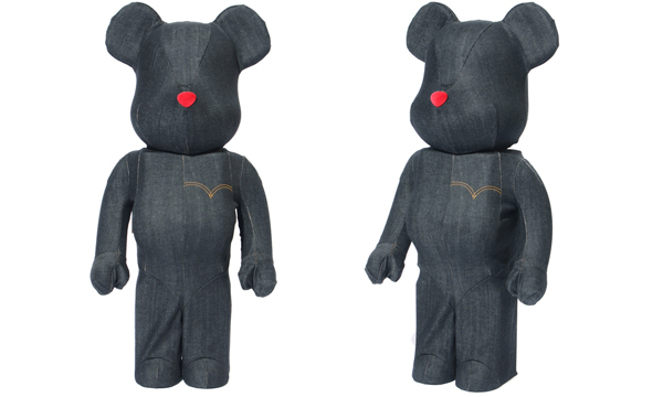 Be@rbrick × Levi’s 黑色丹寧小熊俏皮紅鼻登場！