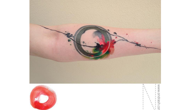 不是人體彩繪 Ondrash柔美水彩畫刺青藝術