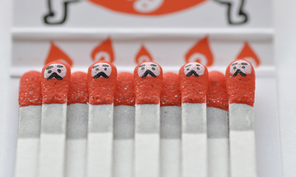 火柴成戲精 kokeshi matches充滿喜感的逗趣火柴棒