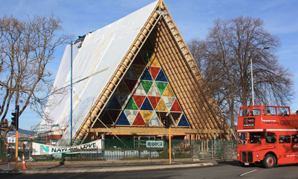 建築師阪茂 紐西蘭基督城紙造大教堂