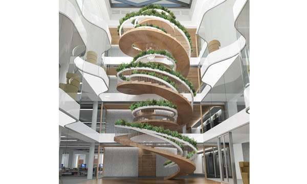 霜淇淋花園  Paul Cocksedge的花園旋轉扶梯