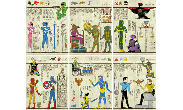 古埃及壁畫出現超級英雄?!   穿越時空的藝術