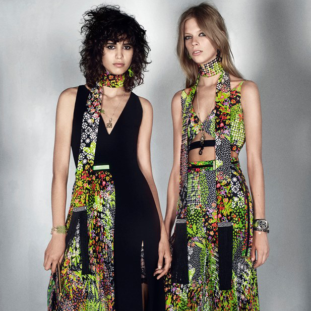 VERSACE 2016年早春女裝系列 大玩混搭螢光色
