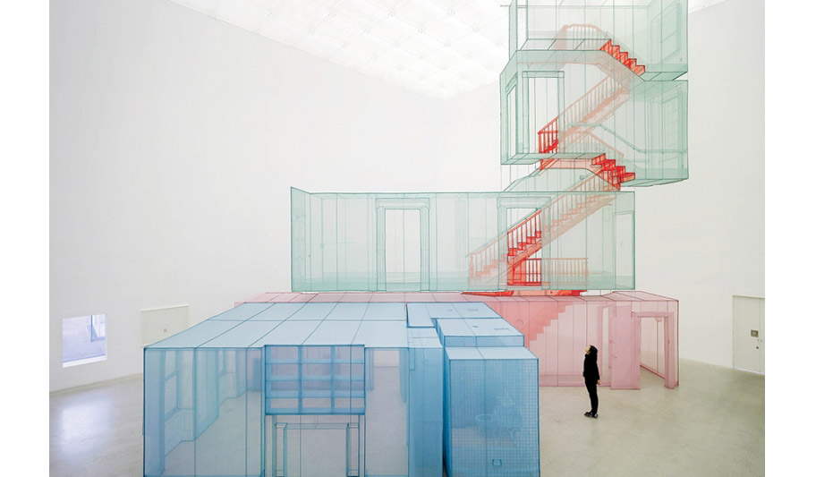 室內設計迷看過來！ 韓國藝術家用「紗」建構出如同電腦3D特效模型