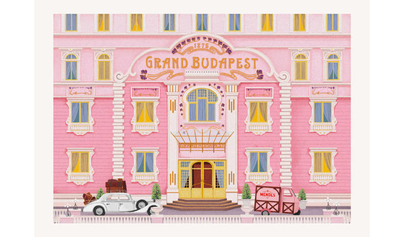 歡迎來到布達佩斯大飯店（The Grand Budapest Hotel）明信片