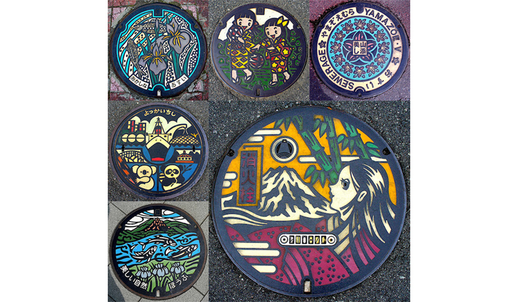 日本街頭限定～水溝蓋上的美麗圖騰們