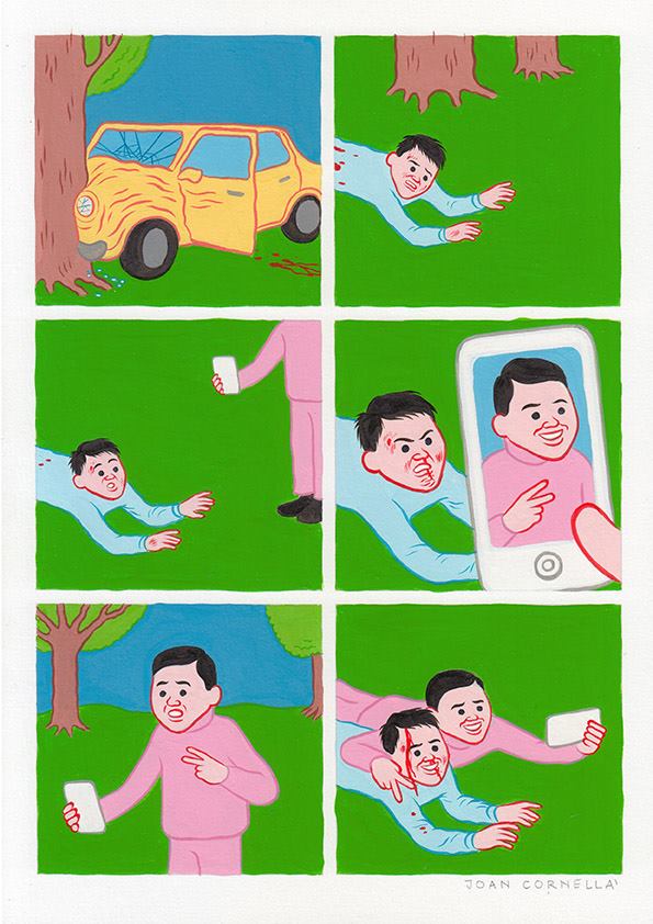 不夠「黑色」他不畫!西班牙黑色幽默畫家 Joan Cornellà 即將來台開展! 不夠「黑色」他不畫!西班牙黑色幽默畫家 Joan Cornellà 即將來台開展!