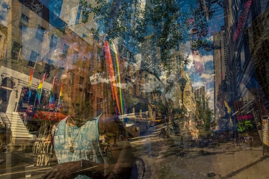 層層疊疊重曝大城市風景！攝影師將世界疊在底片裡！