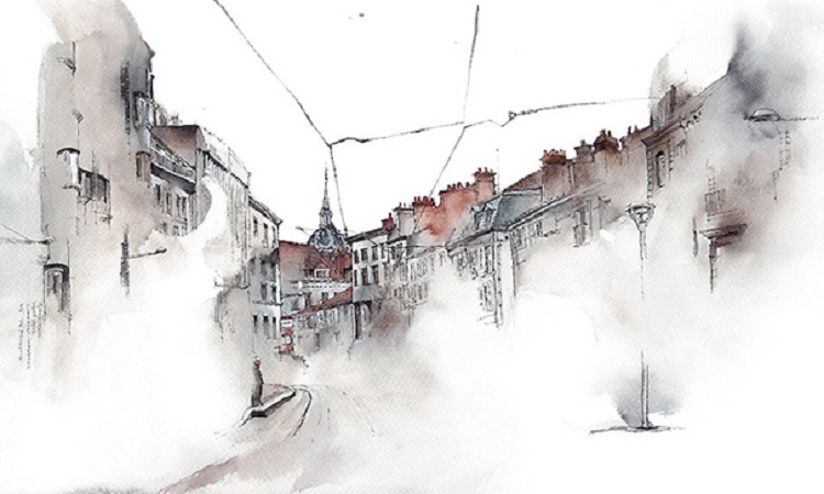 她，用水彩捕捉內心情緒，渲染夢幻歐洲