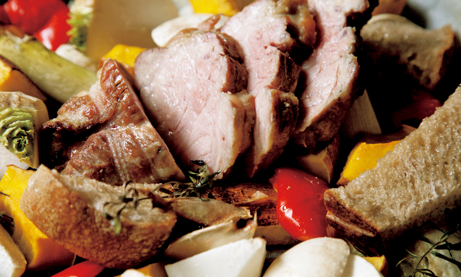 整塊肉的幸福滋味，濃縮所有食材的精華！梅花肉 × 蕪菁 × 南瓜 × 麵包