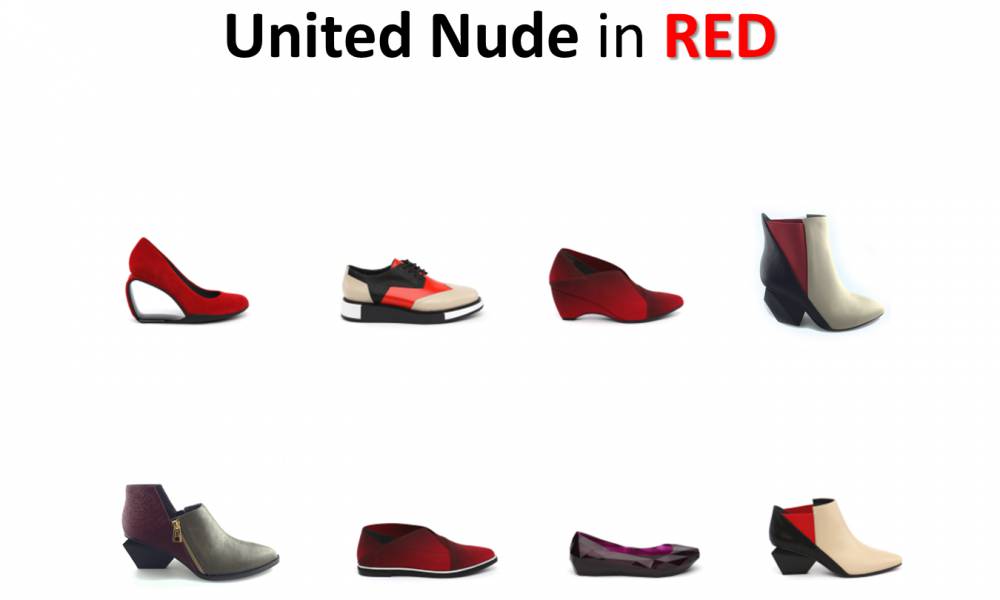 【UNITED NUDE 耶誕系列】璀璨銀&經典紅色系鞋款結合建築解構風格，打造耶誕聚光焦點！