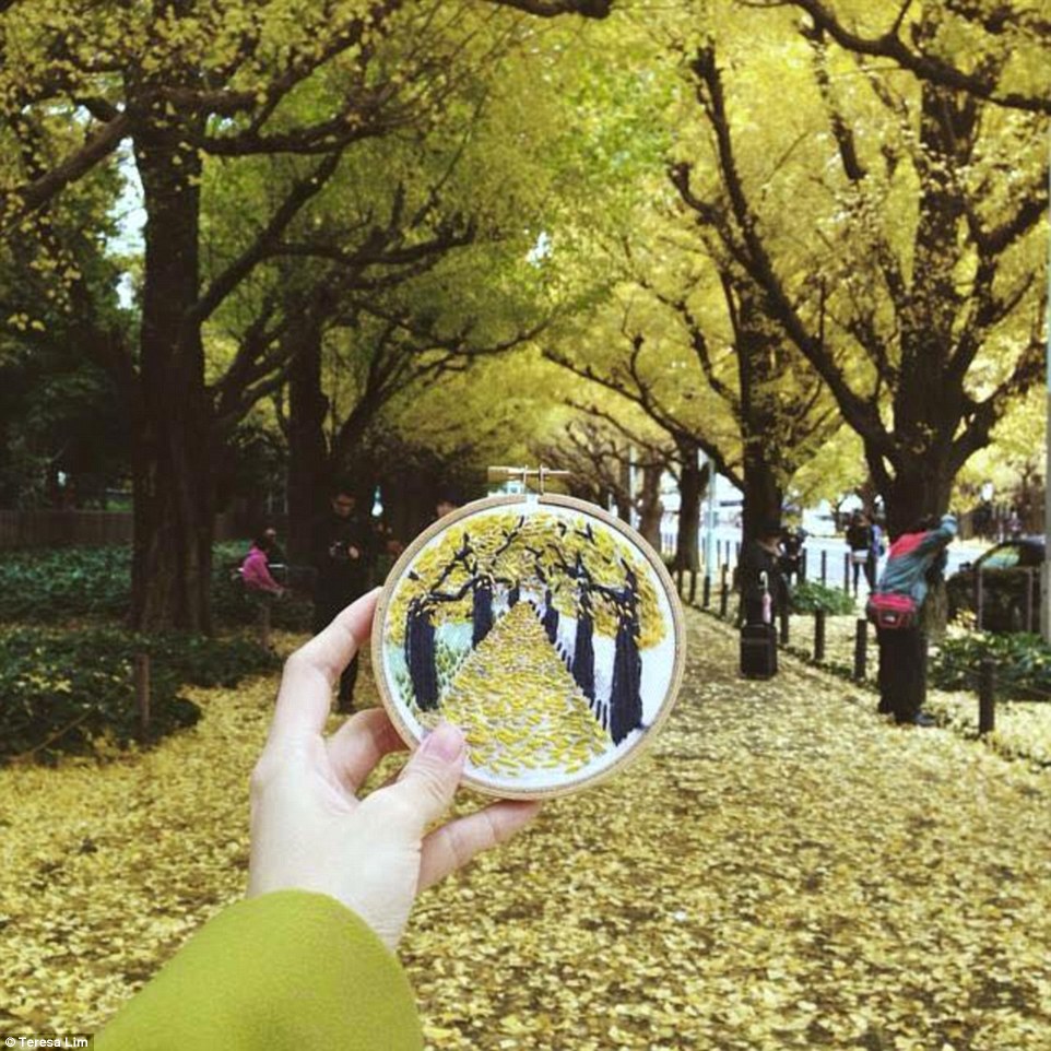 繡出全世界美景!新加坡刺繡藝術家Teeteeheehee用針線織出旅行美好回憶_01 繡出全世界美景!新加坡刺繡藝術家Teeteeheehee用針線織出旅行美好回憶_01