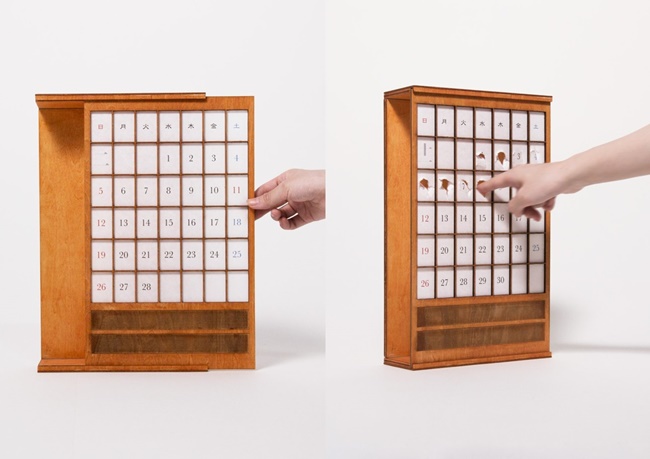 一天最紓壓的時刻!每過一天就戳破一格的「紙門月曆」