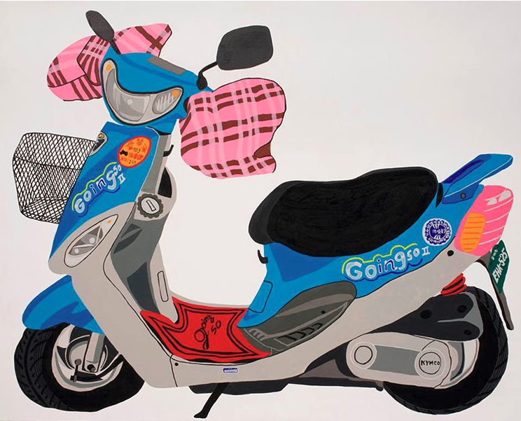 好準！從機車看出主人性格 旅日藝術家手繪個展 畫出台灣庶民文化好準！