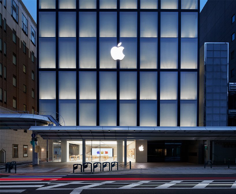 京都Apple Store旗艦店以日式燈籠、傳統竹編打造摩登半透明空間