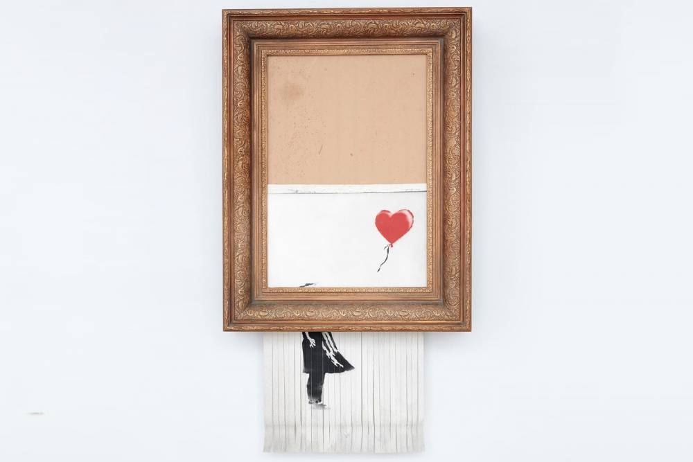 Banksy《Love is in the Bin》