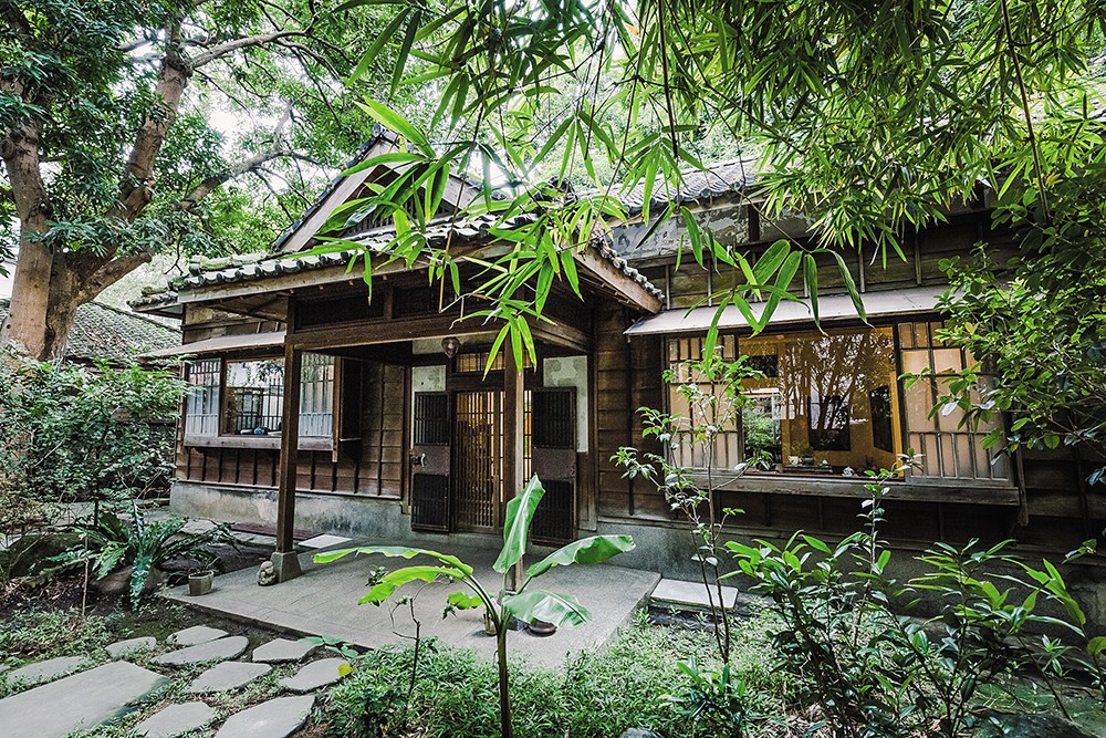 經修復後的青田茶館，仍可以看到最初日式建築的精心設計。