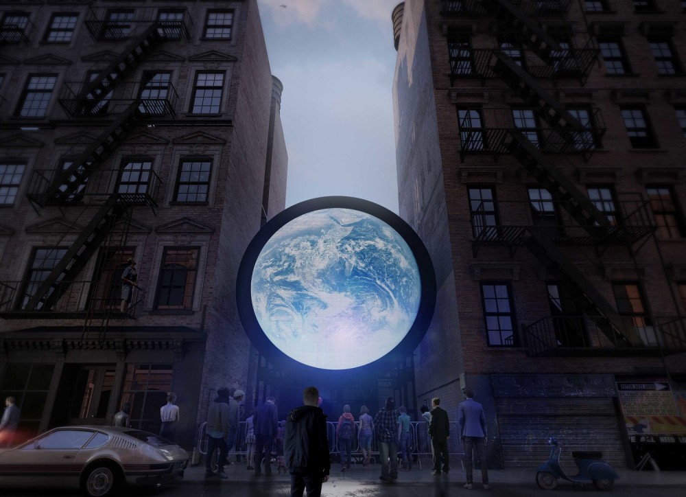 地球,直播中!紐約街頭遇見巨大的美麗行星 地球,直播中!紐約街頭遇見巨大的美麗行星