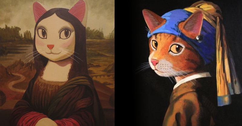 蒙娜麗莎變成貓星人?《貓美術館–CAT ART世界名畫展》亮相台北花博 日本畫家山本修讓名畫通通喵化 蒙娜麗莎變成貓星人?《貓美術館–CAT ART世界名畫展》亮相台北花博 日本畫家山本修讓名畫通通喵化