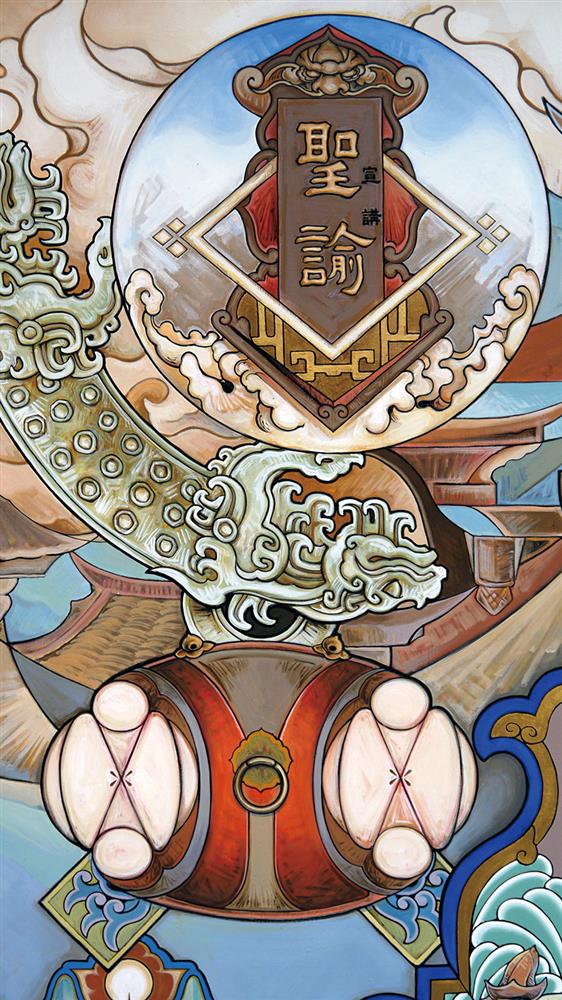 台南普濟殿遇上壁畫師許荷西《普濟時光》