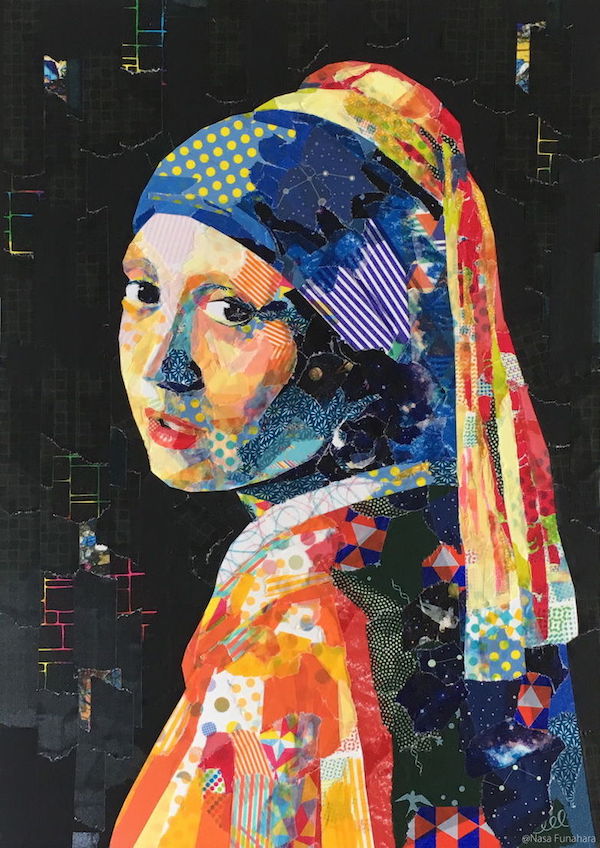 紙膠帶也能作畫!日本藝術家 Nasa Funahara 用紙膠帶重現經典名畫_01 紙膠帶也能作畫!日本藝術家 Nasa Funahara 用紙膠帶重現經典名畫_01