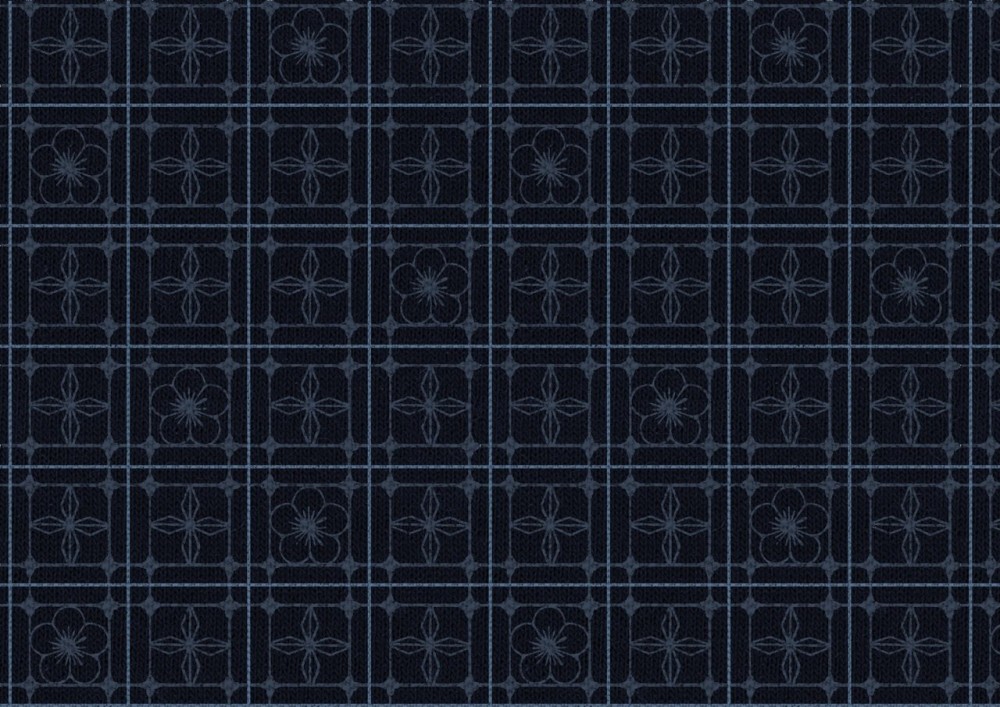 裕穎運用數位印花將不同深淺、圖紋樣式的窗花做拼接設計，打造視覺層次。