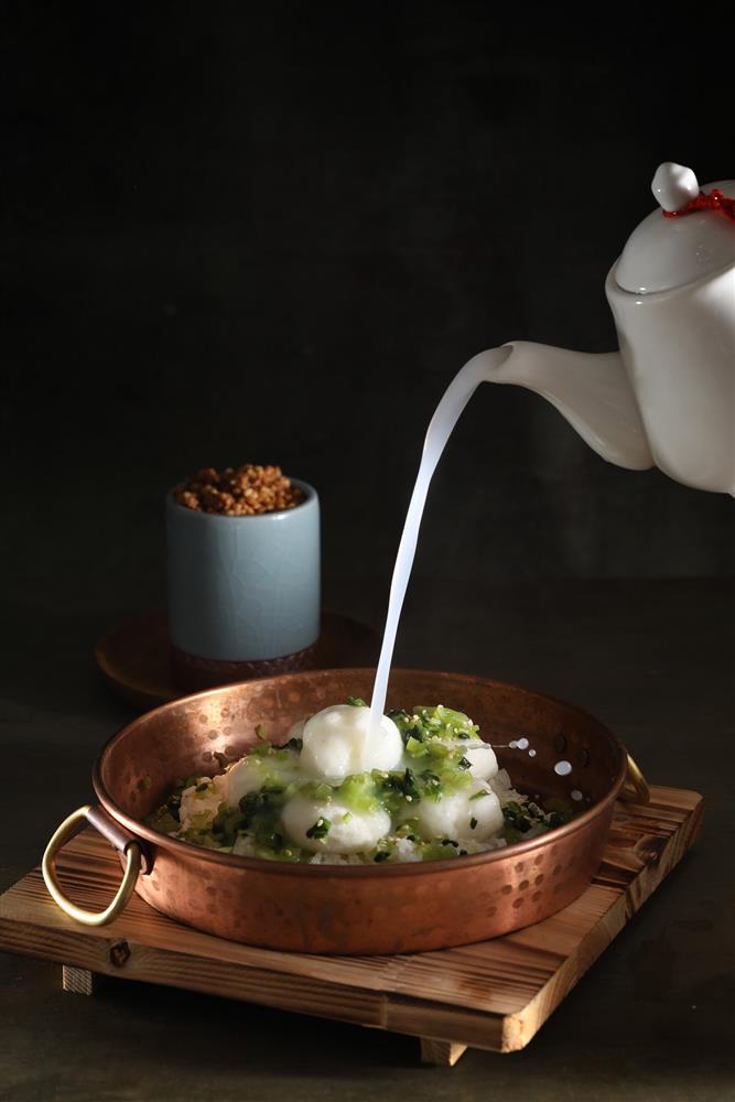 經典菜色-棉花干貝泡飯