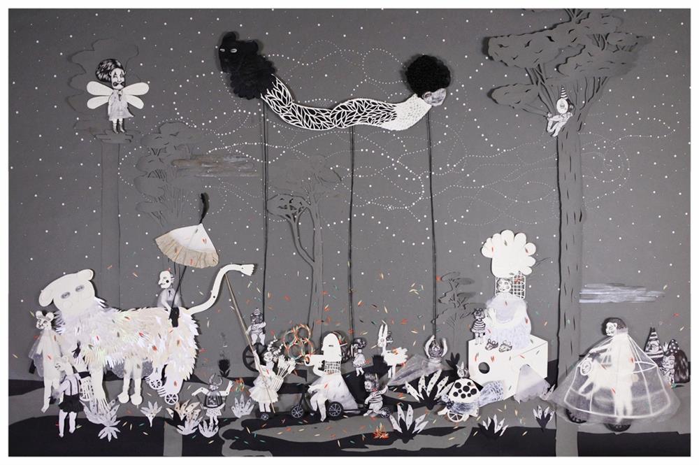 阿根廷藝術家Lucila Biscione超現實奇幻紙雕宛如怪誕童話_04