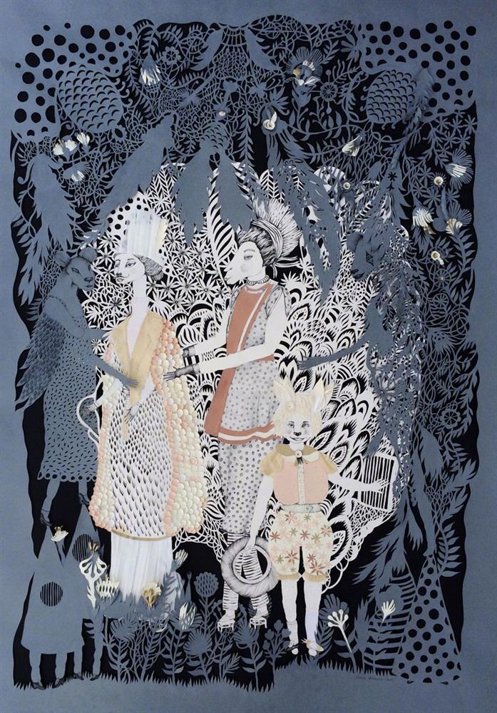 阿根廷藝術家Lucila Biscione超現實奇幻紙雕宛如怪誕童話_05