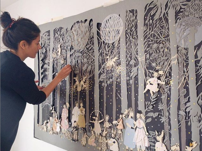 阿根廷藝術家Lucila Biscione超現實奇幻紙雕宛如怪誕童話_02