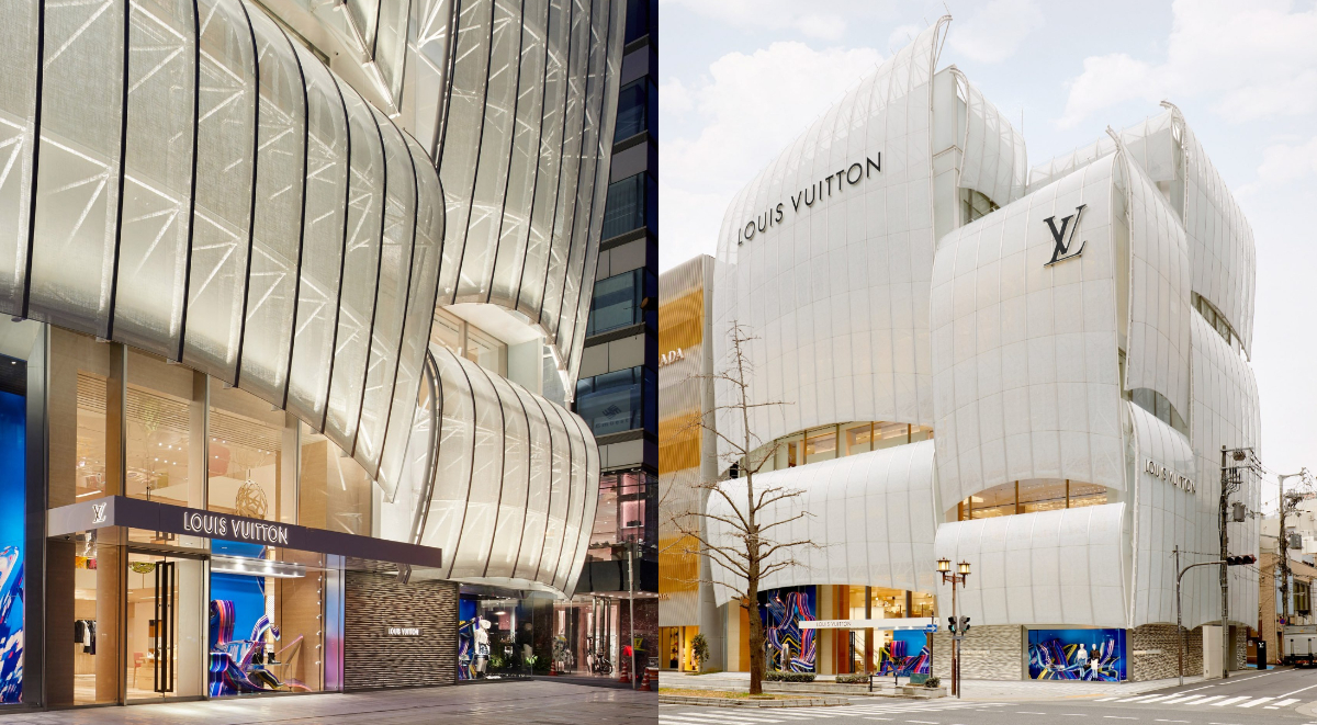 LV大阪御堂筋旗艦店化身絕美白色船帆！青木淳操刀 通透建築體現海上城市意象