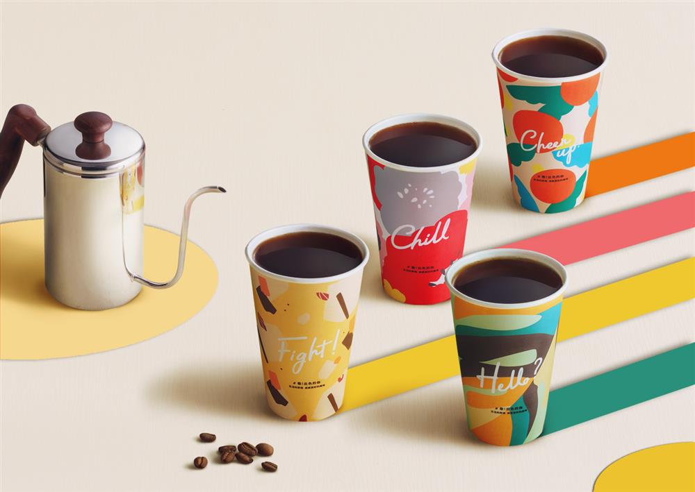 用春色斑斕佐咖啡香漫！cama café聯手彩妝品牌1028推全新咖啡「風味標語杯」
