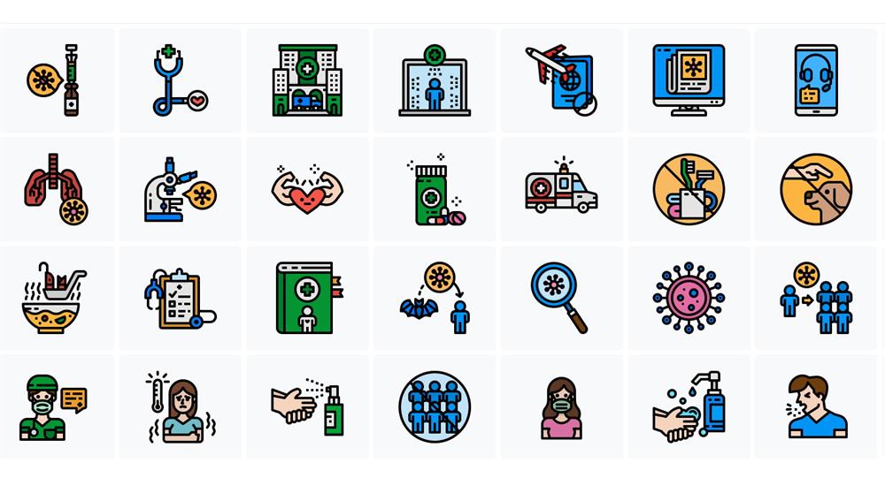 防疫專用設計icons 300款!Iconfinder免費素材圖庫推新冠武漢肺炎防疫素材包_02 防疫專用設計icons 300款!Iconfinder免費素材圖庫推新冠武漢肺炎防疫素材包_02