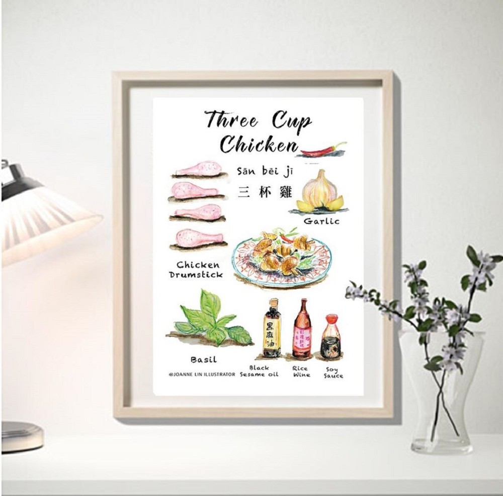 台灣迷人的街頭小吃！台灣插畫家Joanne Lin繪出蚵仔煎、珍珠奶茶等多道在地料理_09