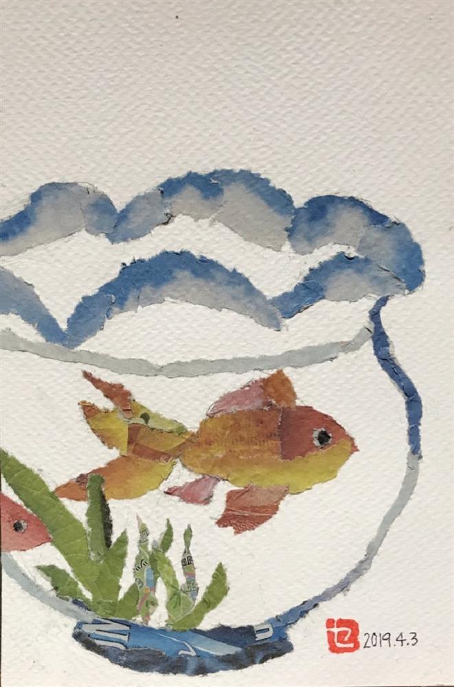 栩栩如生的報紙拼貼畫!90歲日本奶奶セツ撕紙拼貼創作 找到高齡人生的真我_03 栩栩如生的報紙拼貼畫!90歲日本奶奶セツ撕紙拼貼創作 找到高齡人生的真我_03