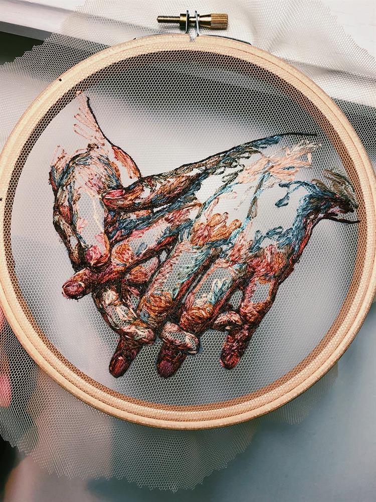 俄羅斯刺繡藝術家Katerina Marchenko用薄紗繡花展現斑斕世界_06 俄羅斯刺繡藝術家Katerina Marchenko用薄紗繡花展現斑斕世界_06