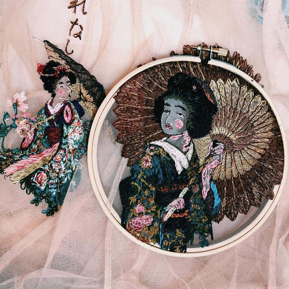 俄羅斯刺繡藝術家Katerina Marchenko用薄紗繡花展現斑斕世界_03 俄羅斯刺繡藝術家Katerina Marchenko用薄紗繡花展現斑斕世界_03