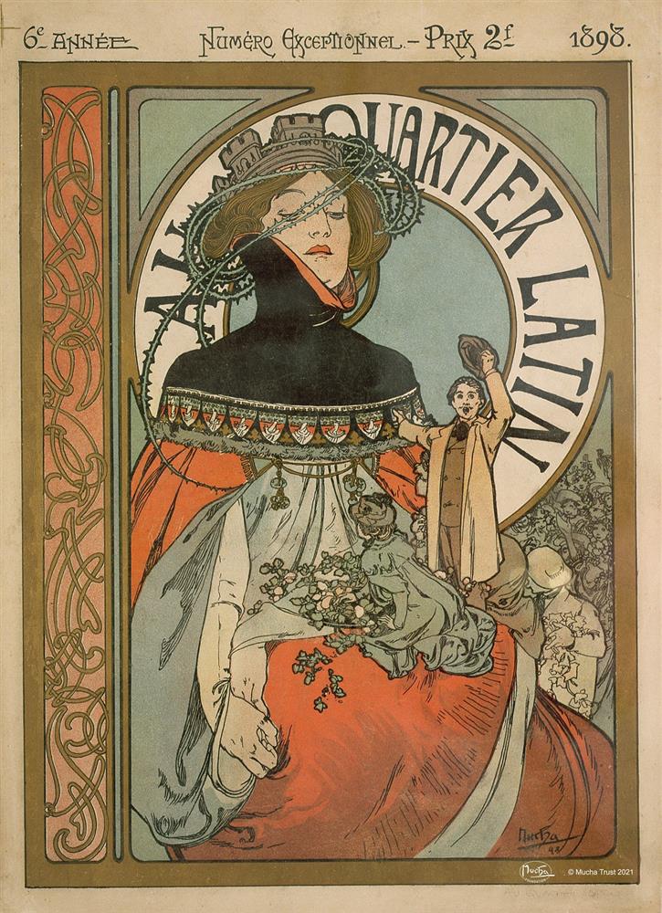 「慕夏展」台北6月開展！捷克新藝術大師畫作真跡與工藝珍藏品