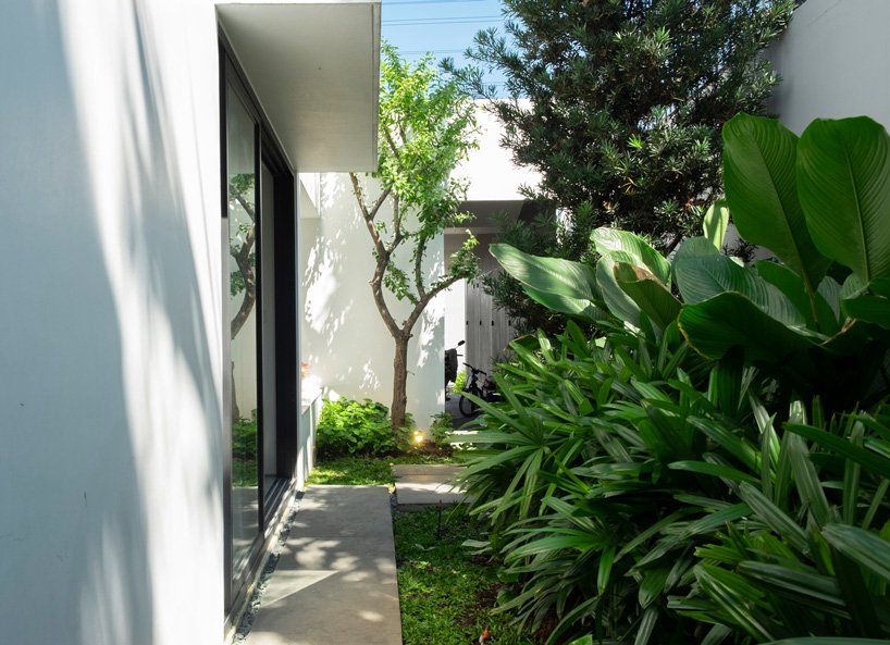 三代同堂設計住宅！越南胡志明市擁有綠意植物貫穿的院落家屋５