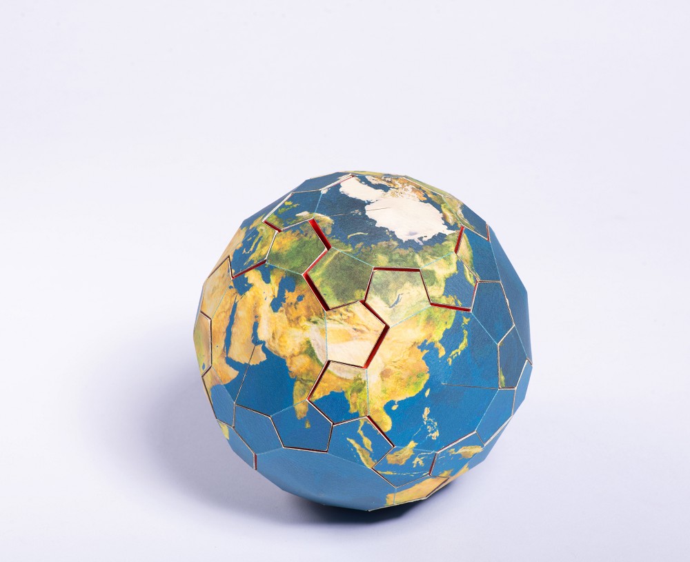 中村開己-地球儀拼圖-2 中村開己-地球儀拼圖-2