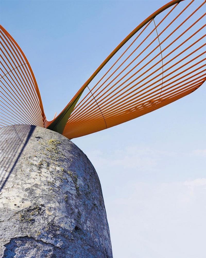 老舊風車新生！法國藝術家重新打造宛如蝴蝶翅膀優美迷人葉片3