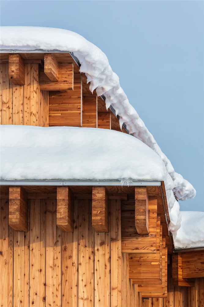 白雪裡的層疊餅乾屋！以向日葵為靈感的北海道木造幼兒園Yawara7