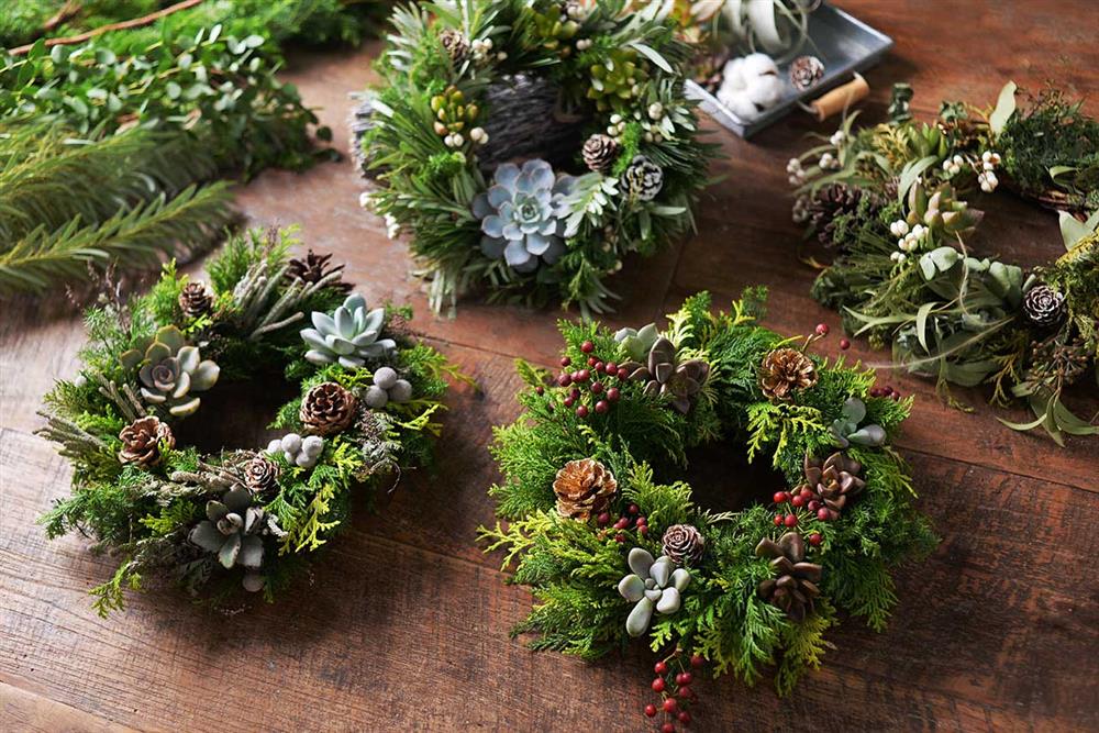 16.冬陽多肉花圈