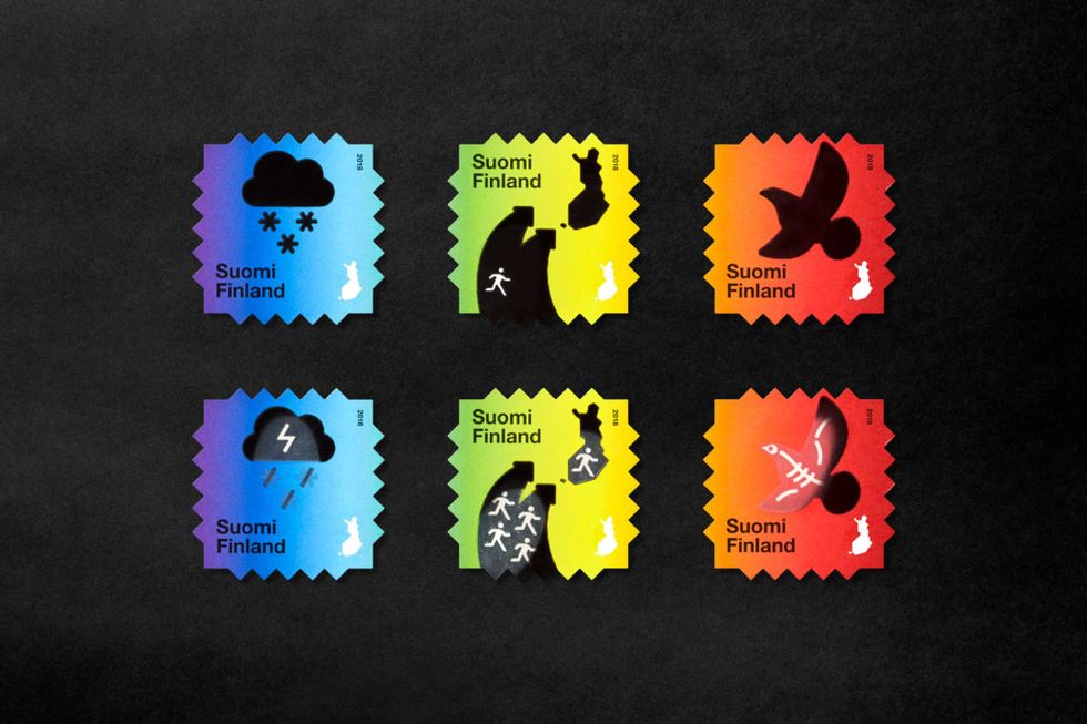 一摸就變色的「地球暖化郵票」！芬蘭政府寄送貼有「神奇」郵票的包裹創意提醒氣候變遷