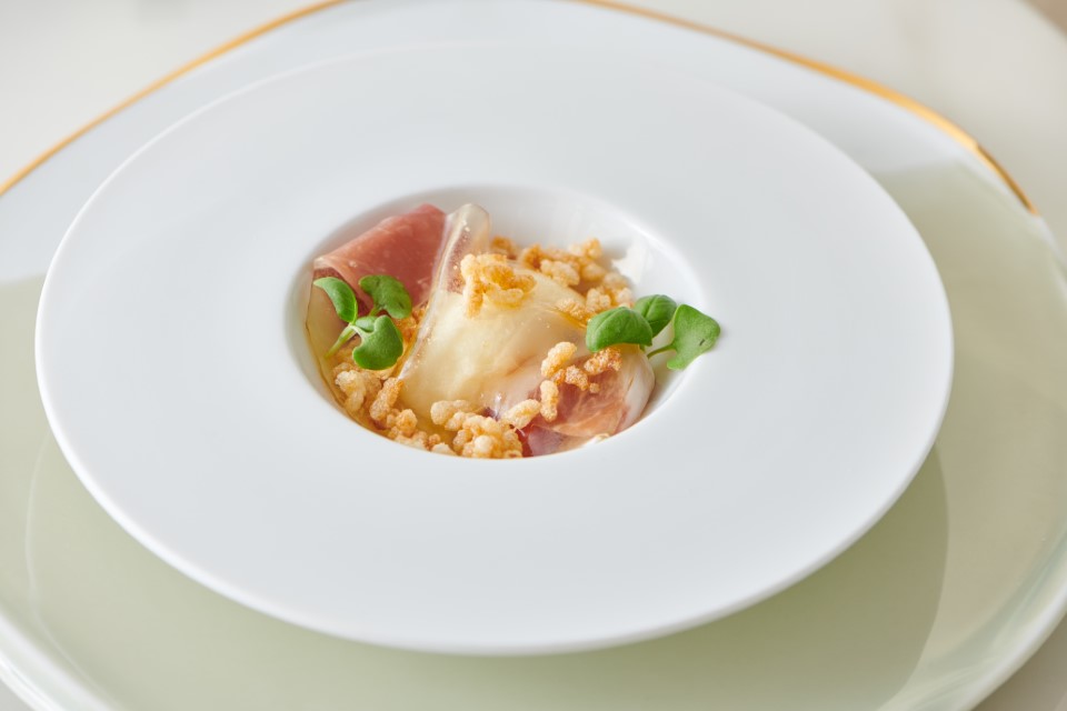 山羊乳酪_桂花_柚子_醬油脆米_芹菜 (Custom)