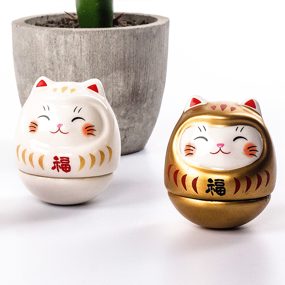 日本藥師窯 招財貓不倒翁NT$ 249_1 日本藥師窯 招財貓不倒翁NT$ 249_1