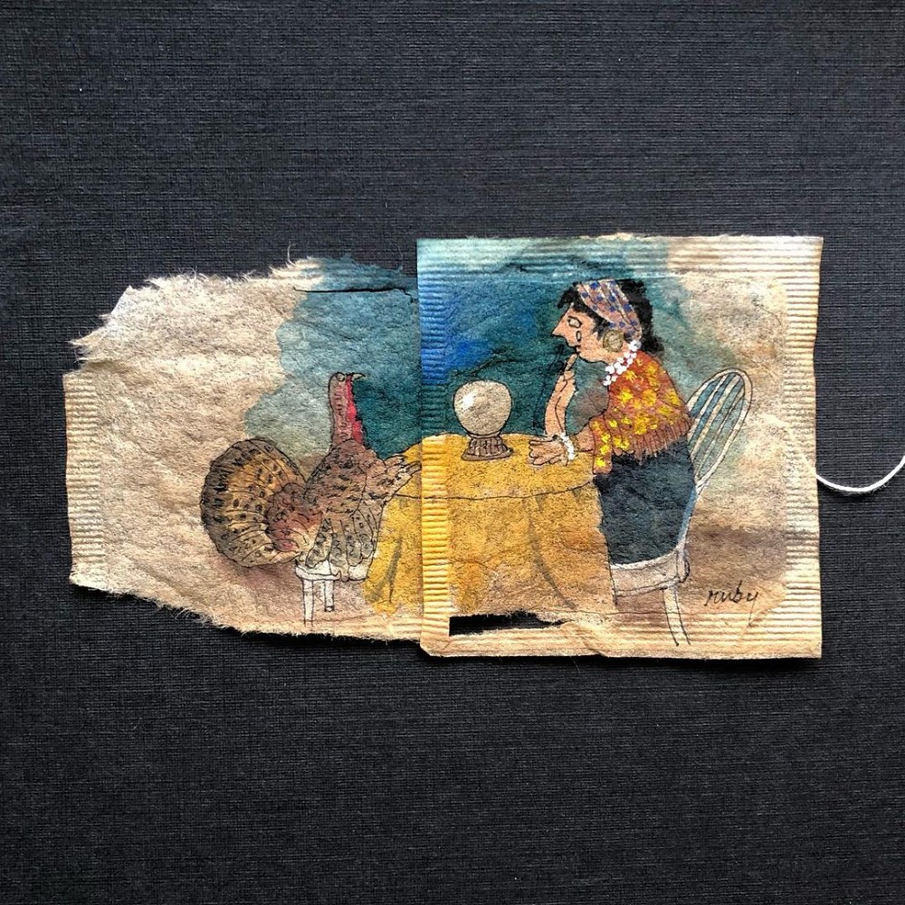 茶包袋藝術作品 茶包袋藝術作品