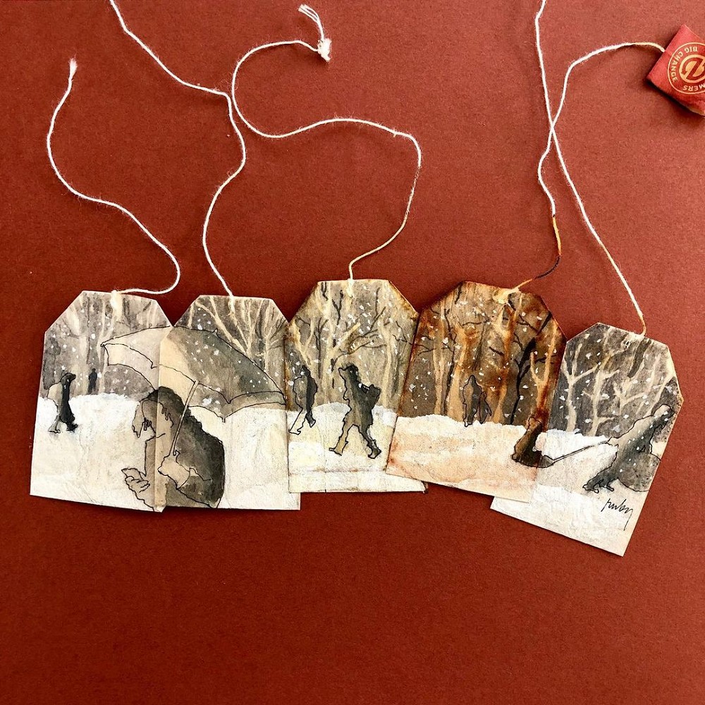 茶包袋藝術作品 茶包袋藝術作品